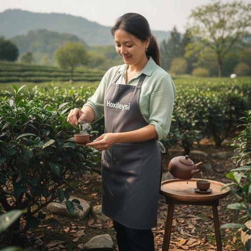 Hőmérsékletmérő, amely a zöld tea ideális hőfokát mutatja.